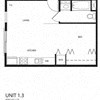 Floor plan for studio, 1 bath, 456 sqft